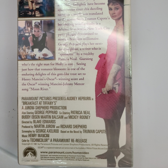 Breakfast At Tiffany's Unopened VHS Paramount Pictures - Picture 5 of 5